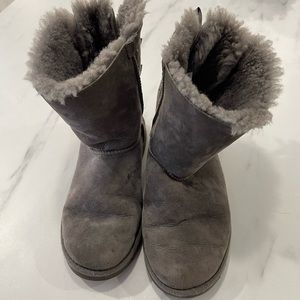 Girls Grey Bailey Bow UGG’s